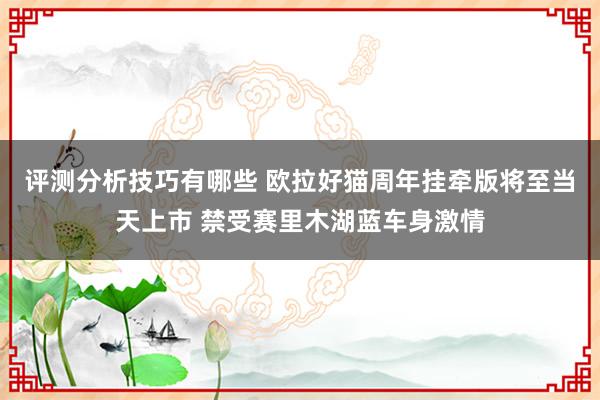 评测分析技巧有哪些 欧拉好猫周年挂牵版将至当天上市 禁受赛里木湖蓝车身激情