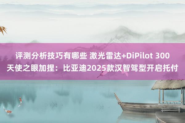 评测分析技巧有哪些 激光雷达+DiPilot 300天使之眼加捏：比亚迪2025款汉智驾型开启托付