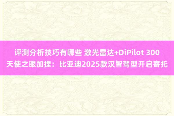 评测分析技巧有哪些 激光雷达+DiPilot 300天使之眼加捏：比亚迪2025款汉智驾型开启寄托