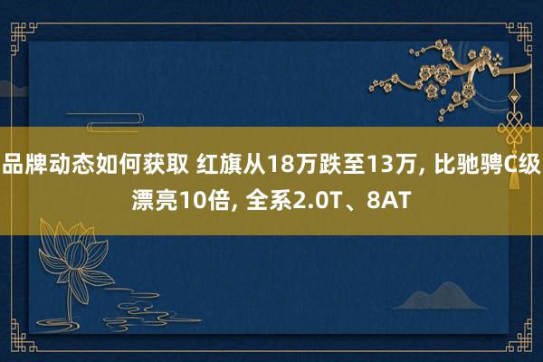 品牌动态如何获取 红旗从18万跌至13万, 比驰骋C级漂亮10倍, 全系2.0T、8AT