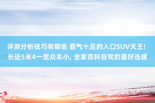 评测分析技巧有哪些 霸气十足的入口SUV天王! 长近5米4一览众车小, 全家资料自驾的最好选拔